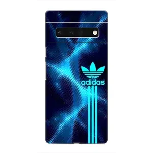Чохли Адидас для Google Pixel 6 Pro (AlphaPrint) (Синій Адідас)