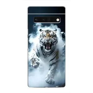 Чехол с принтом «Белый тигр в дыму» для Google Pixel 6 Pro