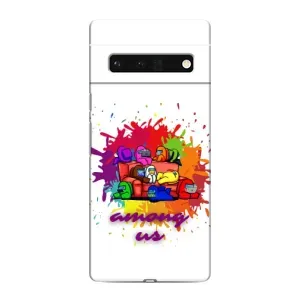 Чехол Амонг Ас для Google Pixel 6 Pro (AlphaPrint) (Яркий АмонгАс)