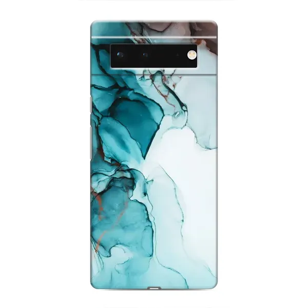 Чехол с принтом «Бирюзовый мрамор» для Google Pixel 6 Чехол с принтом «Бирюзовый мрамор» для Google Pixel 6