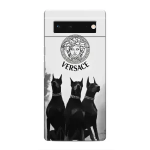 Чехол с принтом «Доберман Версаче» для Google Pixel 6