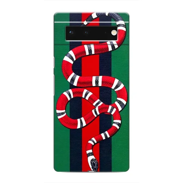 Чехол с принтом «Gucci змия» для Google Pixel 6 Чехол с принтом «Gucci змия» для Google Pixel 6