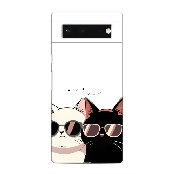 Чохол з принтом «Коти в окулярах» для Google Pixel 6 Чохол з принтом «Коти в окулярах» для Google Pixel 6
