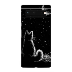 Чехол с принтом для Google Pixel 6 (AlphaPrint) Модные коты