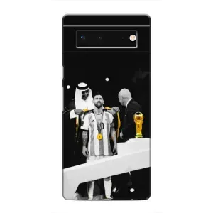 Чохли для Google Pixel 6 (Leo чемпіон) (AlphaPrint) (Мессі коронований)