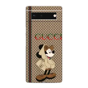 Чехлы ГУЧЧИ для Гугл Пиксель 6 (AlphaPrint) (Mickey GUCCI)