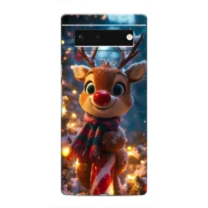 Чехол с принтом «Олень с шарфом» для Google Pixel 6