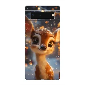 Чехол с принтом «Олененок среди гирлянд» для Google Pixel 6