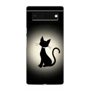 Чехол с принтом «Силуэт котика» для Google Pixel 6