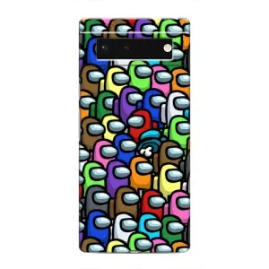 Чехол Амонг Ас для Google Pixel 6 (AlphaPrint) (Убит)