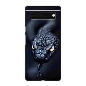 Чехол с принтом «Черная змея» для Google Pixel 6