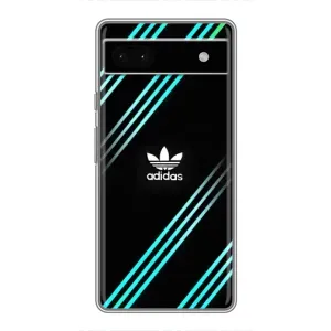 Чохли Адидас для Google Pixel 6a (AlphaPrint) (Адідас з полосами)