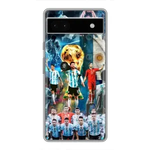 Чохли Мессі для Google Pixel 6a (AlphaPrint) (Аргентина Мессі)