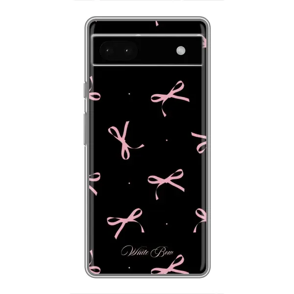 Чехол с принтом «Банты на черном» для Google Pixel 6a Чехол с принтом «Банты на черном» для Google Pixel 6a