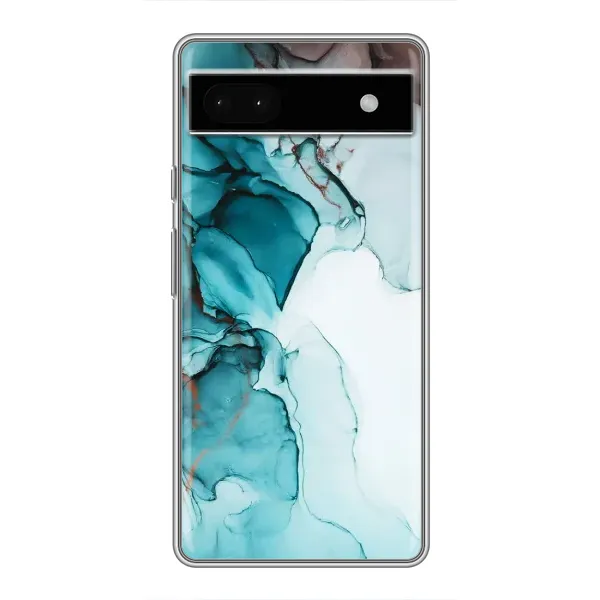 Чехол с принтом «Бирюзовый мрамор» для Google Pixel 6a Чехол с принтом «Бирюзовый мрамор» для Google Pixel 6a