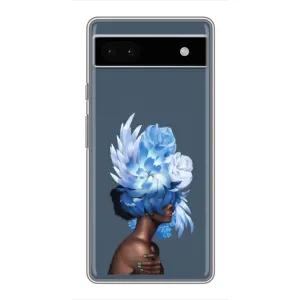 Чехлы (ART) Цветы на Google Pixel 6a (VPrint) (Квіти на голові)