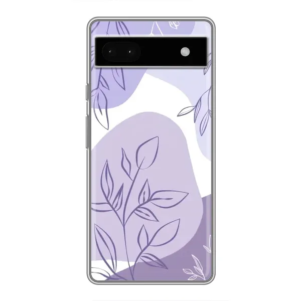 Чехол с принтом «Фиолетовые листья абстракция» для Google Pixel 6a