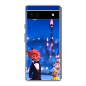 Чохол Зоотрополіс на Google Pixel 6a (Романтичний вечір Зоотрополіс)