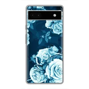Чехлы (ART) Цветы на Google Pixel 6a (VPrint) (Блактині бутони)