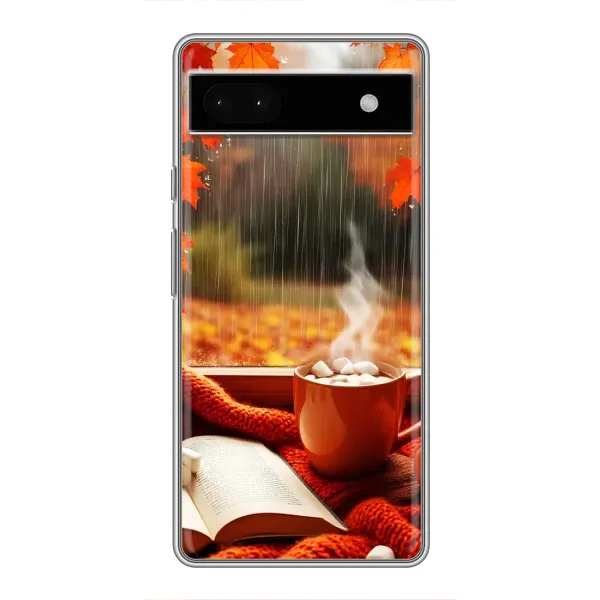 Чохол з принтом «Кава і дощ» для Google Pixel 6a Чохол з принтом «Кава і дощ» для Google Pixel 6a