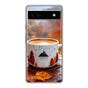 Чохол з принтом «Кава на природі» для Google Pixel 6a