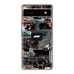 Чохол Формула1 на Google Pixel 6a (Гоночний колаж Ф1)