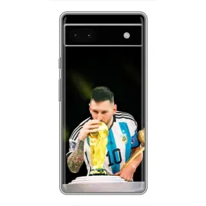 Чохли для Google Pixel 6a (Leo чемпіон) (AlphaPrint) (Кубок Мессі)