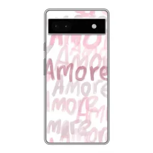 Чохол з принтом «Аморе любов» для Google Pixel 6a