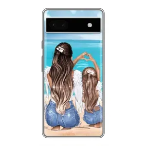 Чехол с печатью для Google Pixel 6a - (Мама с ребенком) (AlphaPrint)