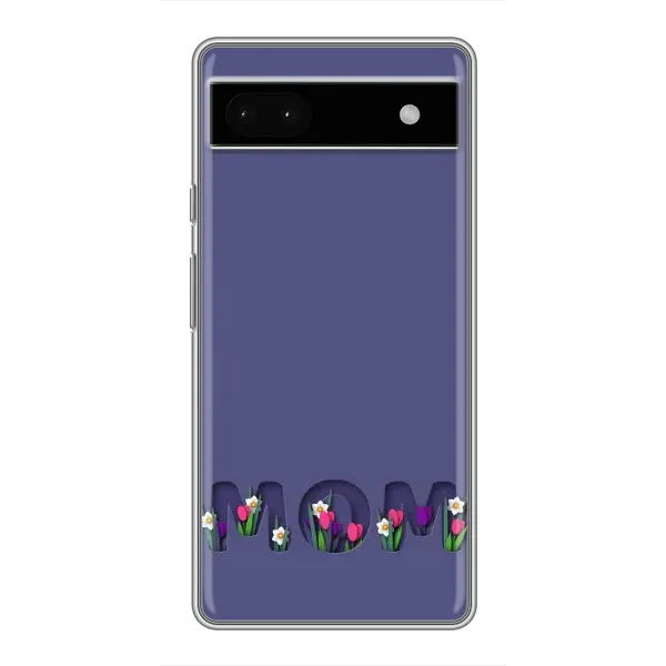 Чехол с принтом «Мама в цветах» для Google Pixel 6a