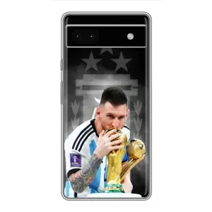 Чохли для Google Pixel 6a (Leo чемпіон) (AlphaPrint) (Мессі Чемпіон)