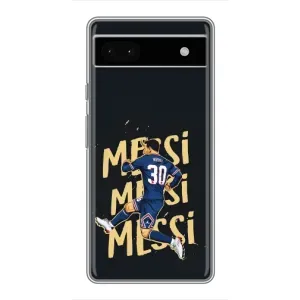 Чохли для Google Pixel 6a (Leo чемпіон) (AlphaPrint) (Messi ПСЖ)