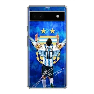 Чохли для Google Pixel 6a (Leo чемпіон) (AlphaPrint) (Мессі збірна)