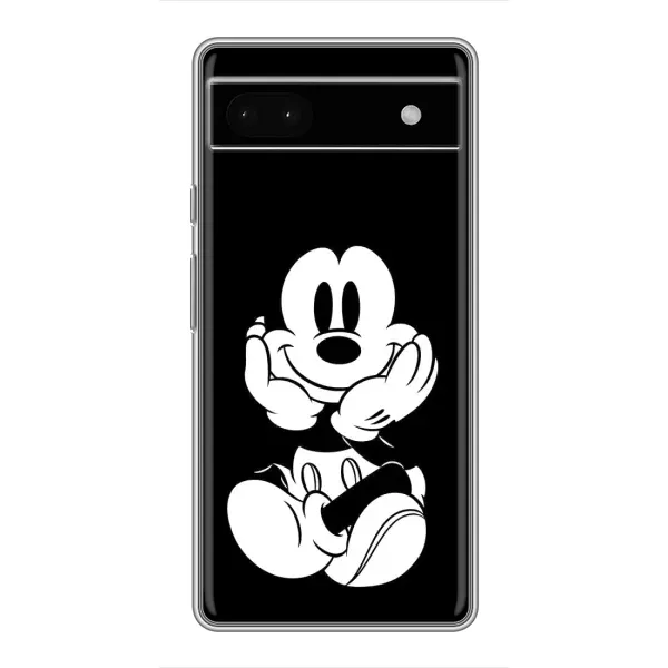 Чехол с принтом «Микки на черном» для Google Pixel 6a Чехол с принтом «Микки на черном» для Google Pixel 6a