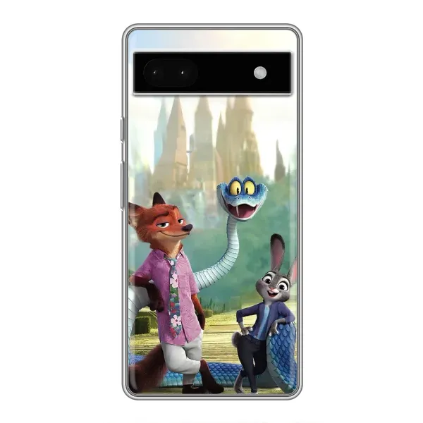 Чохол з принтом «Герої мультфільму Зоотрополіс» для Google Pixel 6a