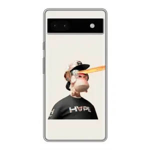 Чехлы с Обезьянами NFT для Google Pixel 6a (AlphaPrint) (обезьяна NFT в очках)