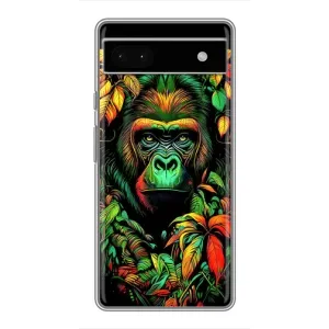 Чехол с принтом «Обезьяна в тропиках» для Google Pixel 6a