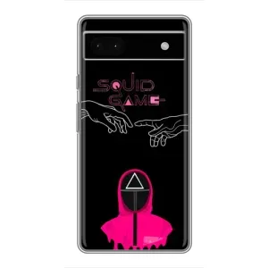 Чохол Гра в кальмара для Google Pixel 6a (Мінімалізм Гра кальмара)
