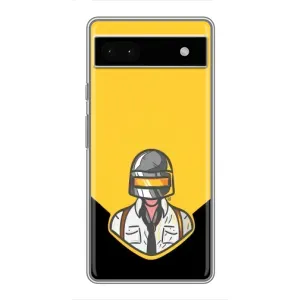 Чехол с принтом «Пабг в шлеме» для Google Pixel 6a