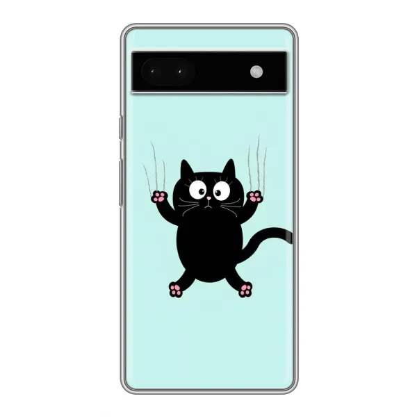 Чехол с принтом «Падающий кот» для Google Pixel 6a Чехол с принтом «Падающий кот» для Google Pixel 6a