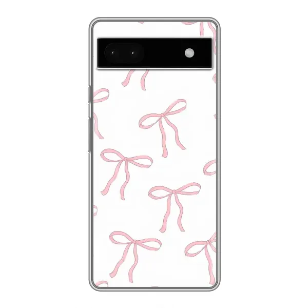 Чехол с принтом «Розовые бантики» для Google Pixel 6a Чехол с принтом «Розовые бантики» для Google Pixel 6a