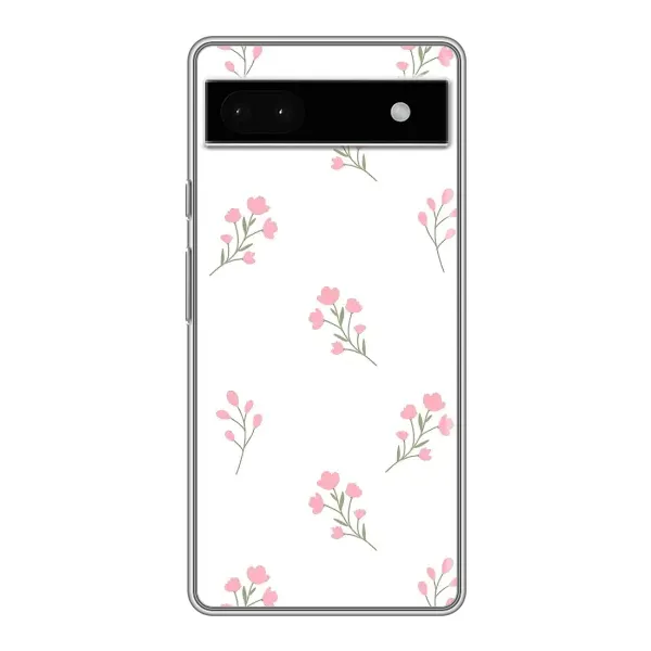 Чехол с принтом «Розовые цветы» для Google Pixel 6a Чехол с принтом «Розовые цветы» для Google Pixel 6a
