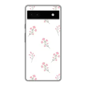 Чохол з принтом «Рожеві квіти» для Google Pixel 6a