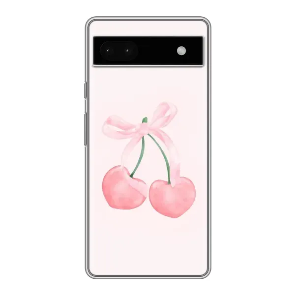 Чохол з принтом «Рожеві вишні» для Google Pixel 6a
