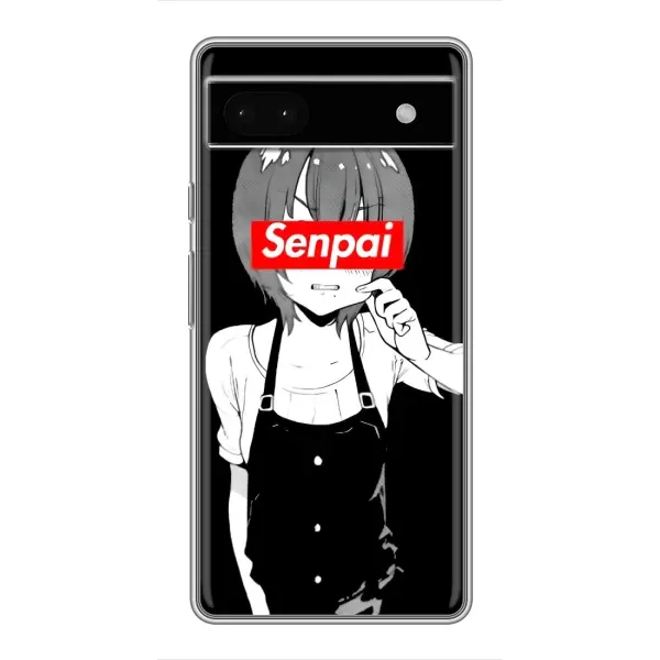 Чехол с принтом «Senpai» для Google Pixel 6a