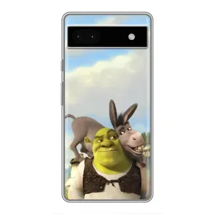 Чохол з мультфільмом Шрек на Google Pixel 6a (Шрек та Осел)