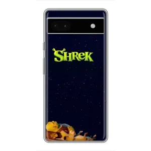 Чохол з мультфільмом Шрек на Google Pixel 6a (Відпочиваючий Шрек)