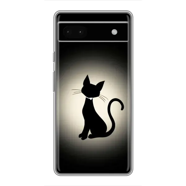 Чехол с принтом «Силуэт котика» для Google Pixel 6a Чехол с принтом «Силуэт котика» для Google Pixel 6a