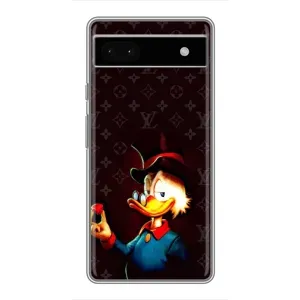 Чехлы для Google Pixel 6a - Скрудж МакДак Louis Vuitton (PREMIUMPrint) (Скрудж с бриллиантом)
