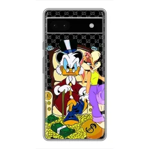 Чехлы для Google Pixel 6a - Скрудж МакДак Louis Vuitton (PREMIUMPrint) (Стильная Утка)